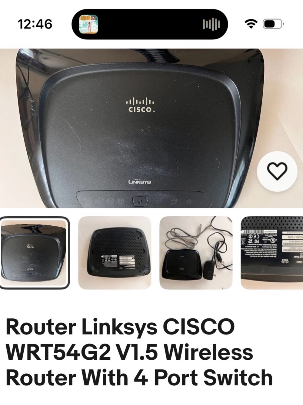 Linksys Cisco Wireless Router - Black